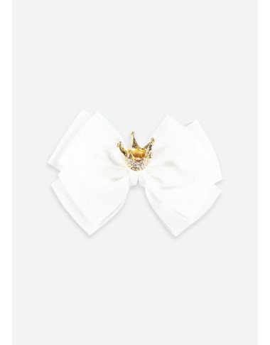 Clasp with large bow and crown