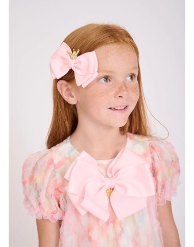 Clasp with large bow and crown