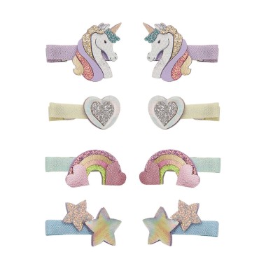 Set 8 mini mollette unicorno Mollette e Fermagli