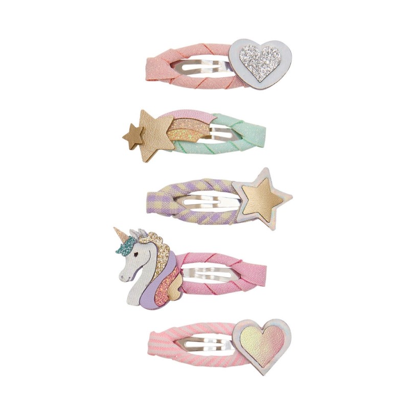 Set 5 mini mollette unicorno Mollette e Fermagli