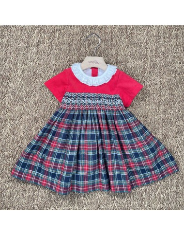 Abito ricamo punto smock Neonata 0/36