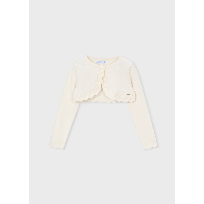 Bolerino tricot smerlato Cardigan e Maglia