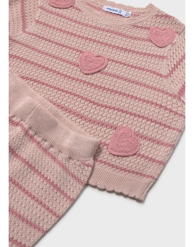 Complete knit and pants hearts