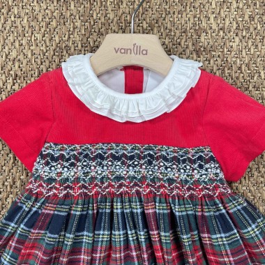 Abito ricamo punto smock Neonata 0/36