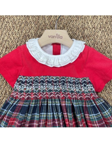 Abito ricamo punto smock Neonata 0/36