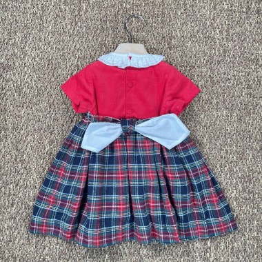 Abito ricamo punto smock Neonata 0/36