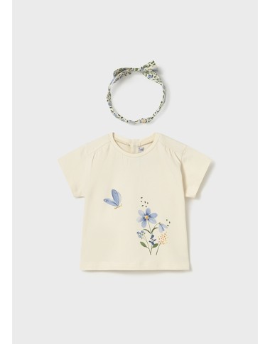 Shirt fiore e Fascia T-Shirt e Salopette