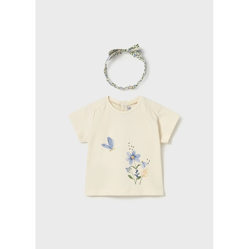 Shirt fiore e Fascia T-Shirt e Salopette