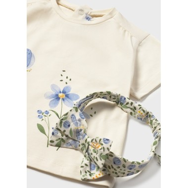 Shirt fiore e Fascia T-Shirt e Salopette