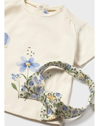 Shirt fiore e Fascia T-Shirt e Salopette