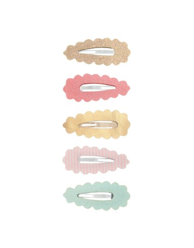 Set 5 wavy mini clothespins