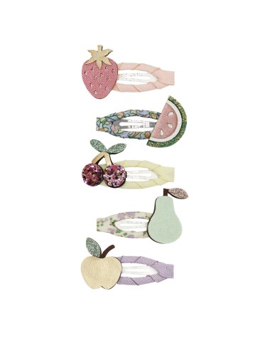 Set 5 mini mollette frutta Mollette e Fermagli