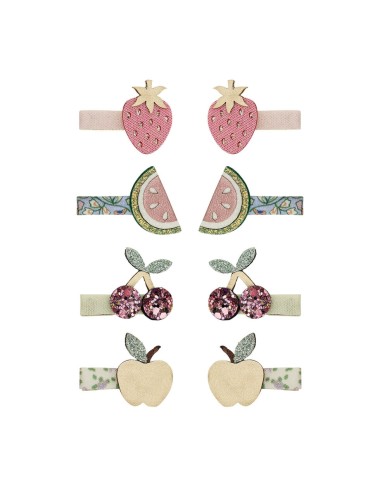 Set 8 mini fruit clothespins