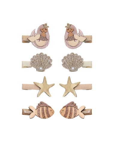 Set 8 mini mollette sirenette Mollette e Fermagli