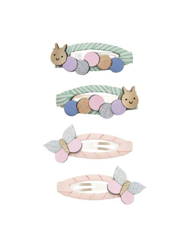 Set 4 caterpillars and butterflies