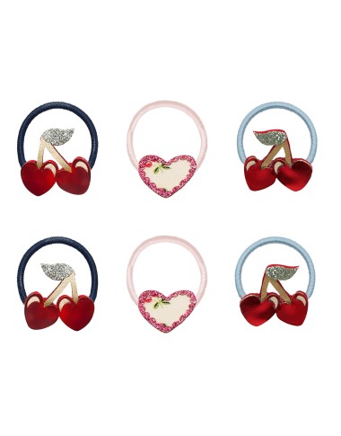 Set 6 mini codini ciliegie Fasce e Codini