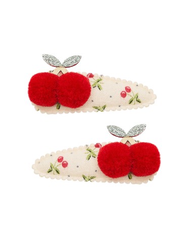 Set 2 mollette ciliegie Mollette e Fermagli