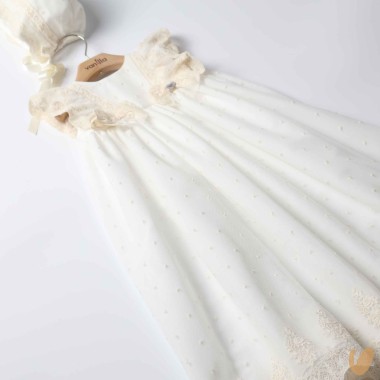 Abito lungo e cuffia battesimale Battesimo