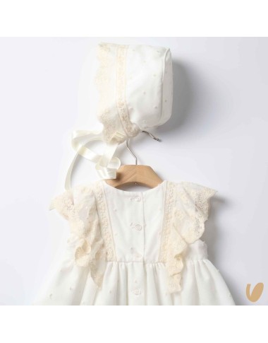 Abito lungo e cuffia battesimale Battesimo