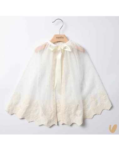 Mantella in tulle e macramè Cardigan e Accessori