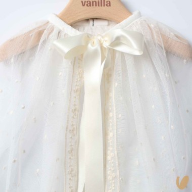 Mantella in tulle e macramè Cardigan e Accessori