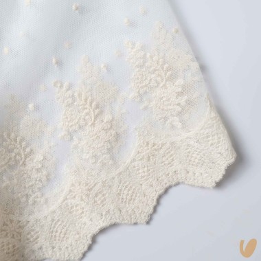 Mantella in tulle e macramè Cardigan e Accessori