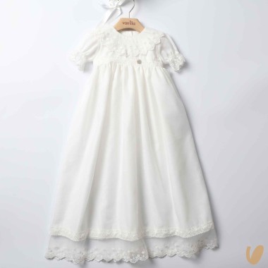 Abito lungo e cuffia battesimale Battesimo