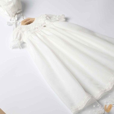 Abito lungo e cuffia battesimale Battesimo