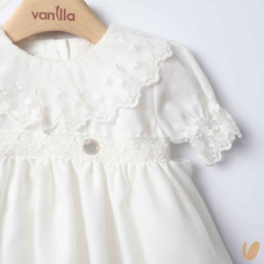 Abito lungo e cuffia battesimale Battesimo