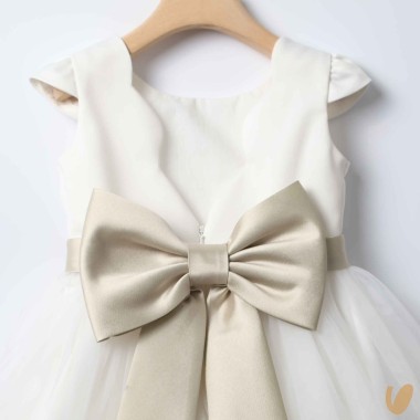 Abito cerimonia manica petalo Damina