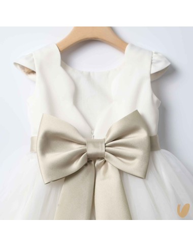 Petal sleeve ceremony dress