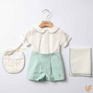 Completo battesimale 4 pezzi Battesimo