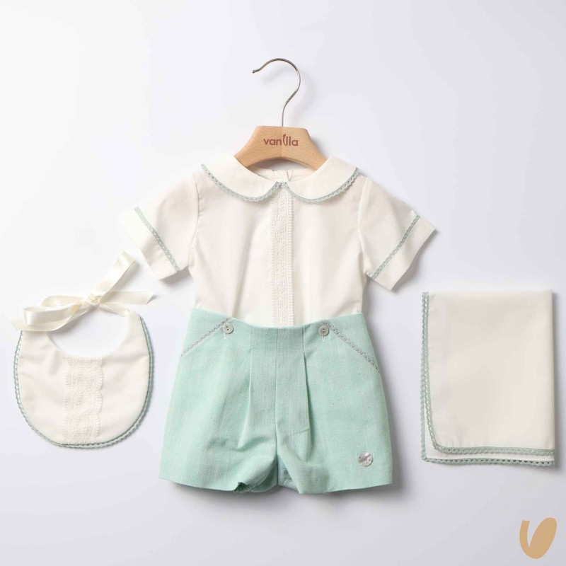 Completo battesimale 4 pezzi Battesimo