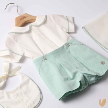 Completo battesimale 4 pezzi Battesimo