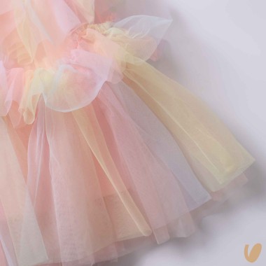 Abito in tulle arcobaleno Abito e Tuta