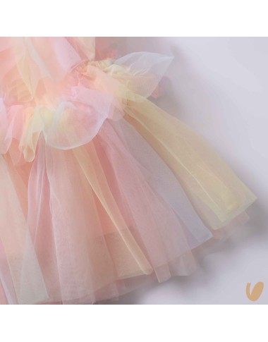 Rainbow tulle dress