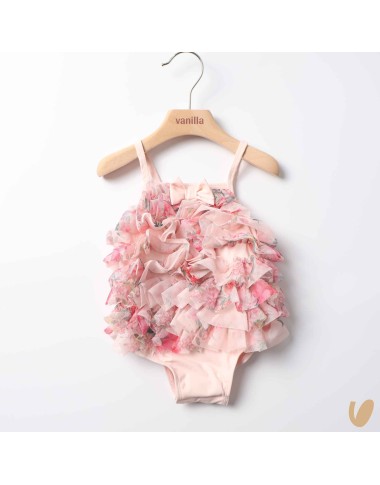 Costume da bagno tulle fiori Mare