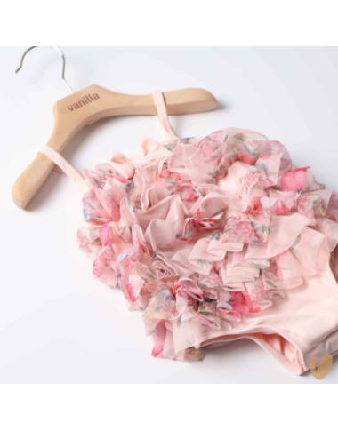 Tulle flowers swimsuit