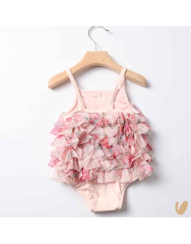 Tulle flowers swimsuit