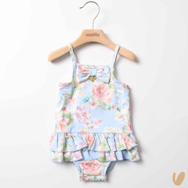 Costume da bagno intero fiori Mare