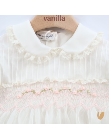 Hand embroidered silk organza dress