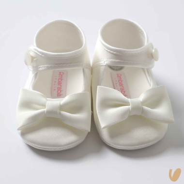 Scarpina satin fiocco Culla LEI 15/20