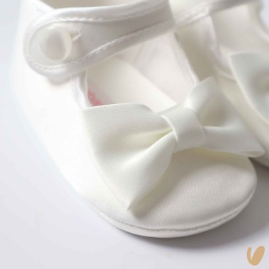 Scarpina satin fiocco Culla LEI 15/20