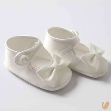 Scarpina satin fiocco Culla LEI 15/20