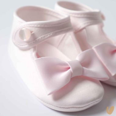 Scarpina satin fiocco Culla LEI 15/20