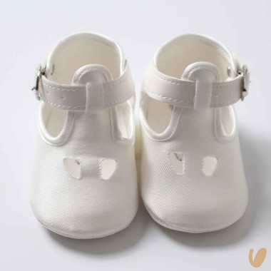 Scarpette occhielli in mikado Culla LUI 15/20