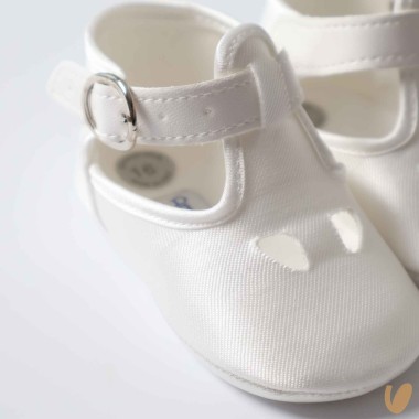 Scarpette occhielli in mikado Culla LUI 15/20