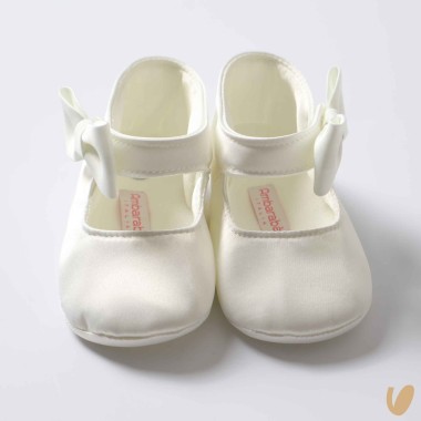 Scarpina satin fiocco Culla LEI 15/20