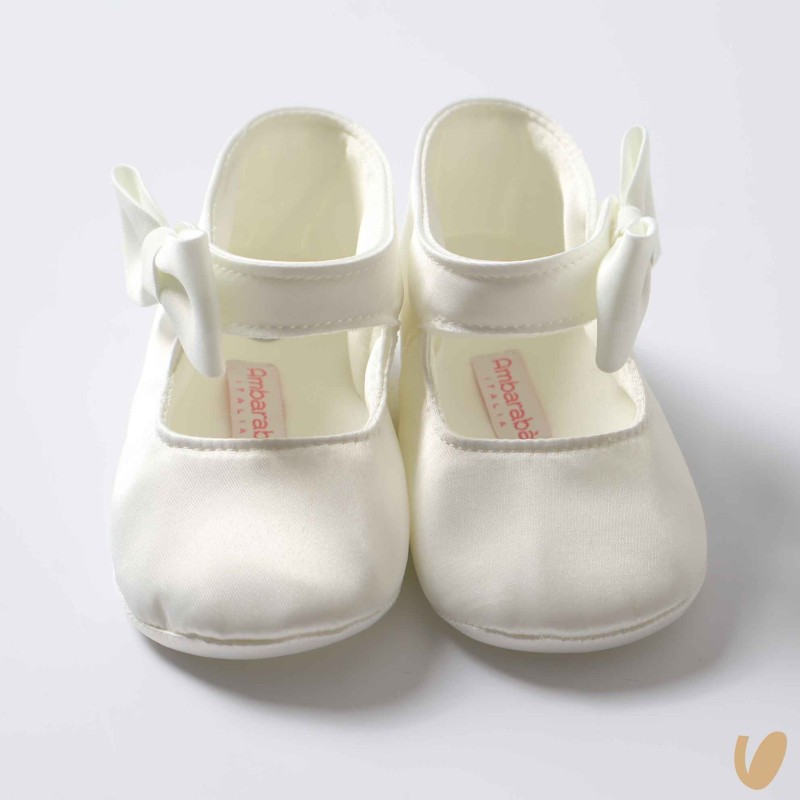 Scarpina satin fiocco Culla LEI 15/20