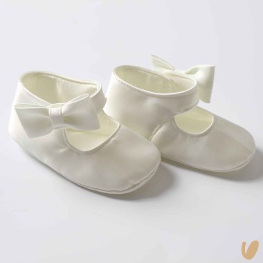 Scarpina satin fiocco Culla LEI 15/20
